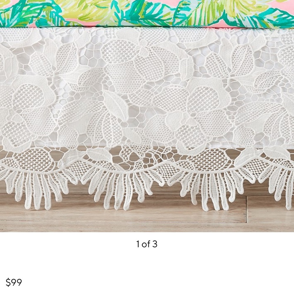 Pottery barn crib skirt